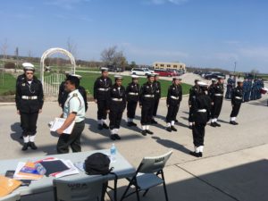 Cadets Inspection as part of drill competition